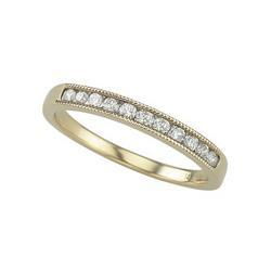 14K Yellow Gold Round Diamond Band Ring (0.25 ctw)yellow 