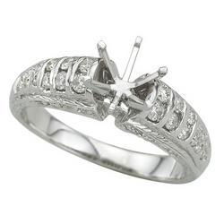 14K White Gold Round Diamond Ringwhite 