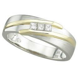 14K Two Tone Gold Diamond Ringtwo 