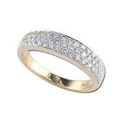 14K Yellow Gold Diamond Band Ringyellow 