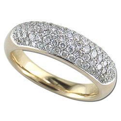 14K Yellow Gold Diamond Band Ringyellow 