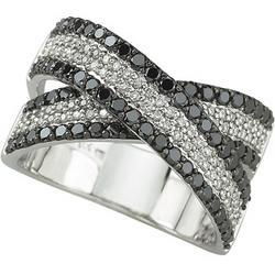 14K White Gold Diamond Band Ringwhite 