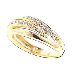 14K Yellow Gold Diamond Band Ringyellow 