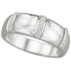 14K White Gold Men's Diamond Ringwhite 