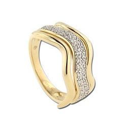 14K Yellow Gold Swivel Diamond Ringyellow 