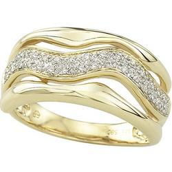 14K Yellow Gold Round Diamond Ringyellow 