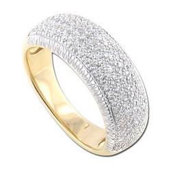 14K Yellow Gold Diamond Band Ringyellow 