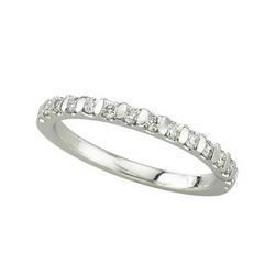 14K White Gold Diamond Band Ringwhite 