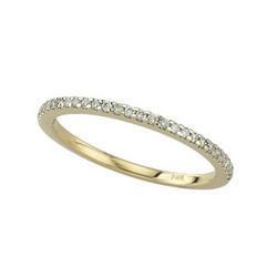 14K Yellow Gold Diamond Band Ringyellow 