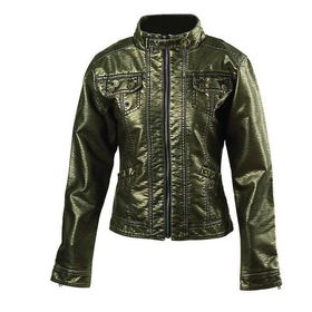 Casual Outfitters&trade; Ladies&apos; Fashion Jacket with Metallic Gold Finish (Medium)casual 