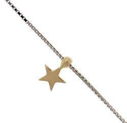 Two-Tone Gold Star Anklet Ankle Bracelettwo 