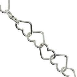 Sterling Silver Multiple Heart Link Ankletsterling 