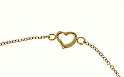 Dangle Heart 14K Gold Ankletdangle 