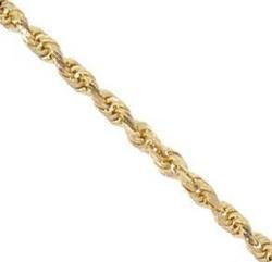 14K Gold Twisted Rope Ankletgold 