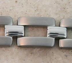 Mens Large Titanium Stainless Steel Braceletmens 