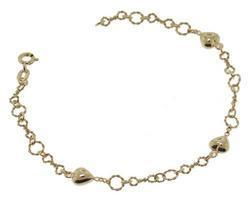 Gold Heart Charm Braceletgold 