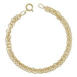 Gold Linking Loops Braceletgold 