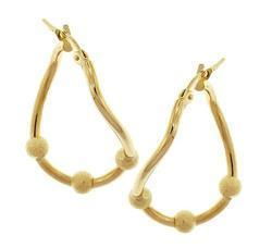 Laser Cut Solid Gold Hoop Earringslaser 