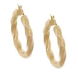 Greek Key Solid Gold Hoop Earringsgreek 