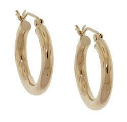 High Polished Gold Hoop Earringshigh 