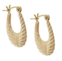 Laser Cut Gold Hoop Earringslaser 