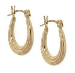 Laser Cut Gold Hoop Earringslaser 