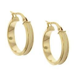 Brushed Gold Hoop Earringsbrushed 