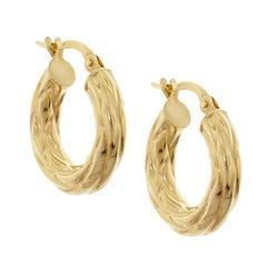 Laser Cut Gold Huggie Hoop Earringslaser 