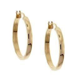 High Polished Gold Hoop Earringshigh 