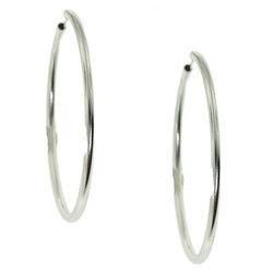 Large Sterling Silver Hoop Earringssterling 