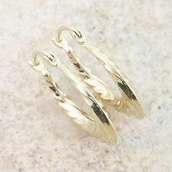 14KT Gold Fancy Hoop Earringsgold 