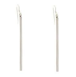 Sterling Silver Stick Dangle Earringssterling 