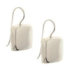 Sterling Silver Square Dangle Earringssterling 