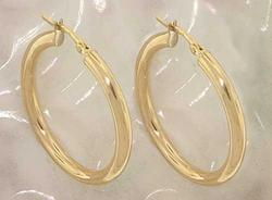 Large 14K Gold Hoop Earringsgold 