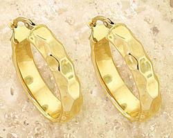 18K Gold Modern Hoop Earringsgold 