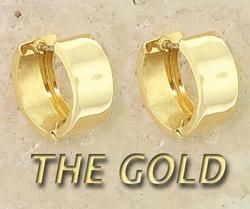 18KT Polished Gold Huggie Hoop Earringspolished 