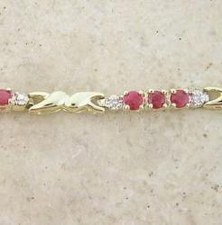 Ruby and Diamond Braceletruby 