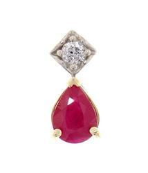 Ruby and Diamond 14K Gold Pendantruby 