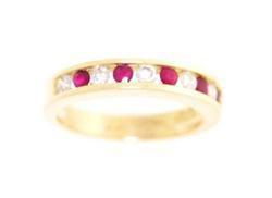 Ruby and Diamond 14K Gold Ringruby 