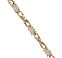 Opal and Genuine Gold Link Braceletopal 