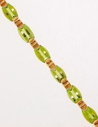 13cttw Peridot 14K Gold Braceletcttw 