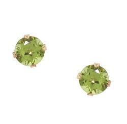 Peridot Gold Stud Earringsperidot 