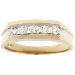 1/3 Carat Diamond 10K Yellow Gold Anniversary Ringcarat 