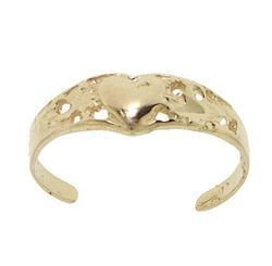 Adjustable Gold Heart Love Toe Ringadjustable 