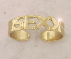 Genuine 14K Gold SEXY Toe Ringgenuine 