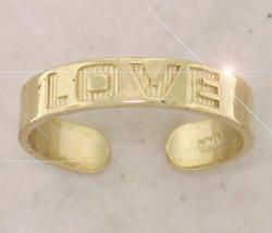 Genuine Gold LOVE Toe Ringgenuine 