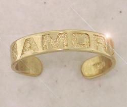 Genuine Gold AMOR Toe Ringgenuine 