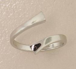 Adjustable 14K White Gold Wrap Toe Ringadjustable 