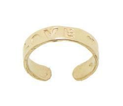 Genuine 14k Gold LOVE Toe Ringgenuine 