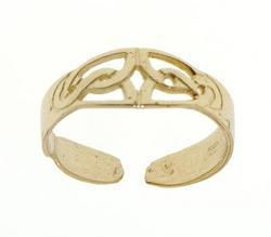 Adjustable 14K Gold Celtic Tribal Toe Ringadjustable 